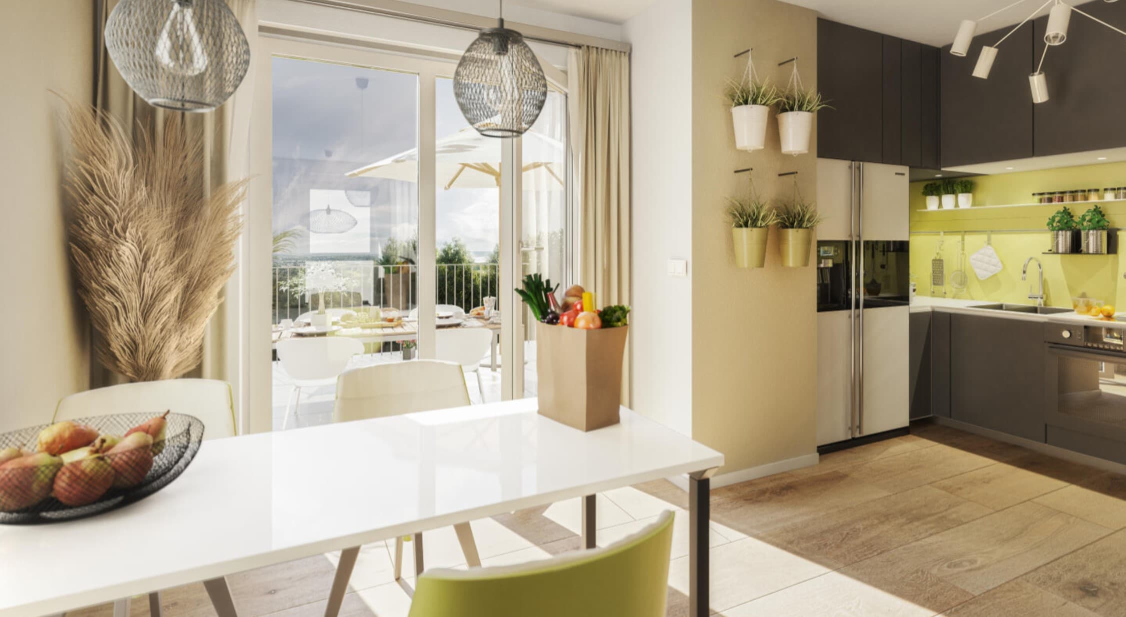 Wohnen am Loemühlenbach – Wohn- und Essbereich