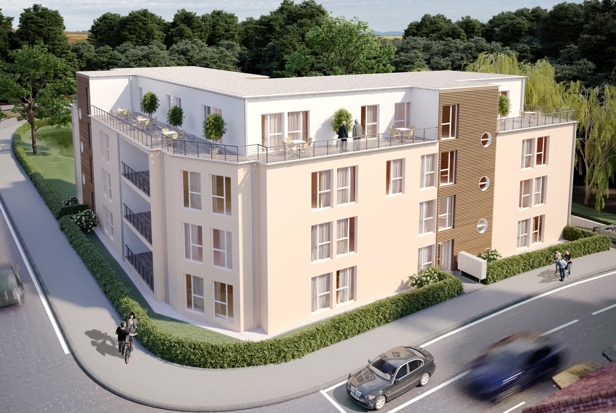 Wohnen am Loemühlenbach – Gebäudekomplex